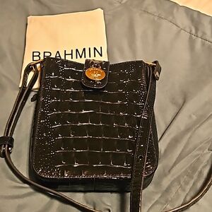Brahmin Marley Crossbody Purse Black